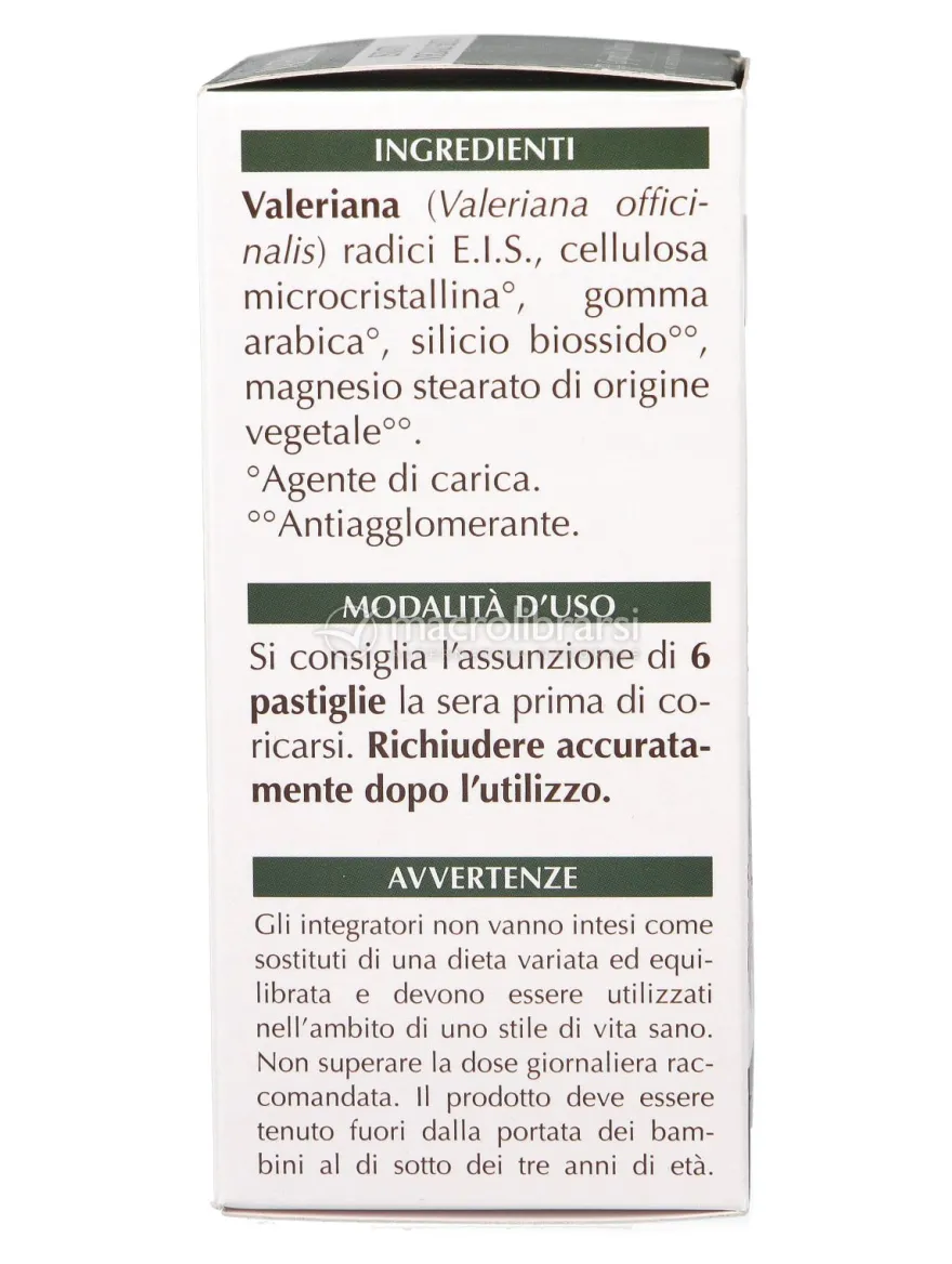 Valeriana Estratto Integrale Secco - Pastiglie