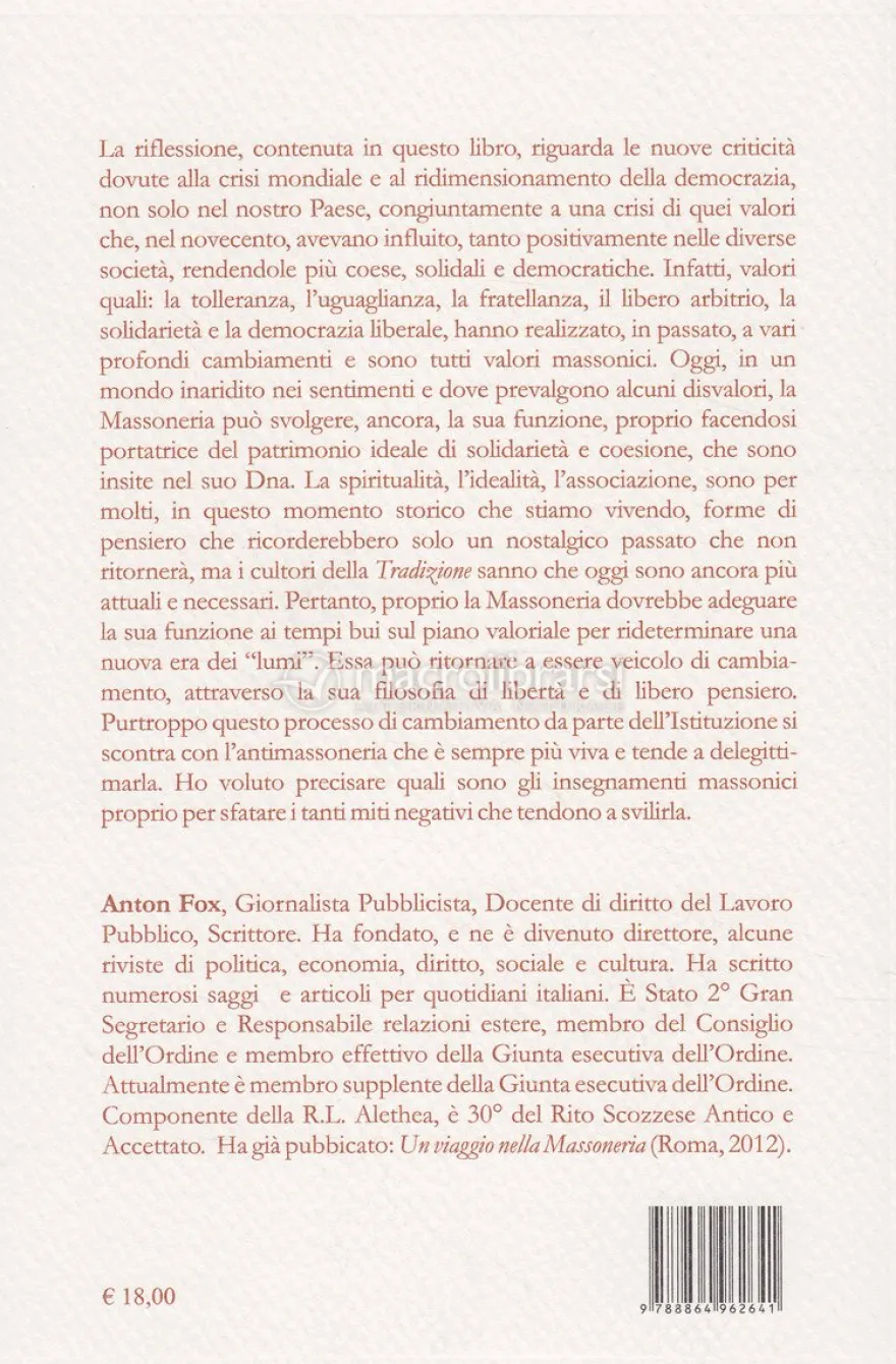 Valori Antichi e Valori Moderni
