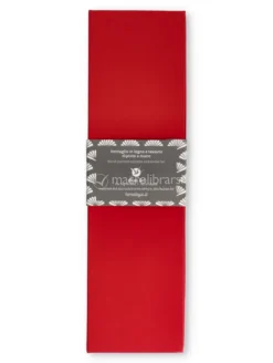 Ventaglio in Legno e Tessuto Rosso