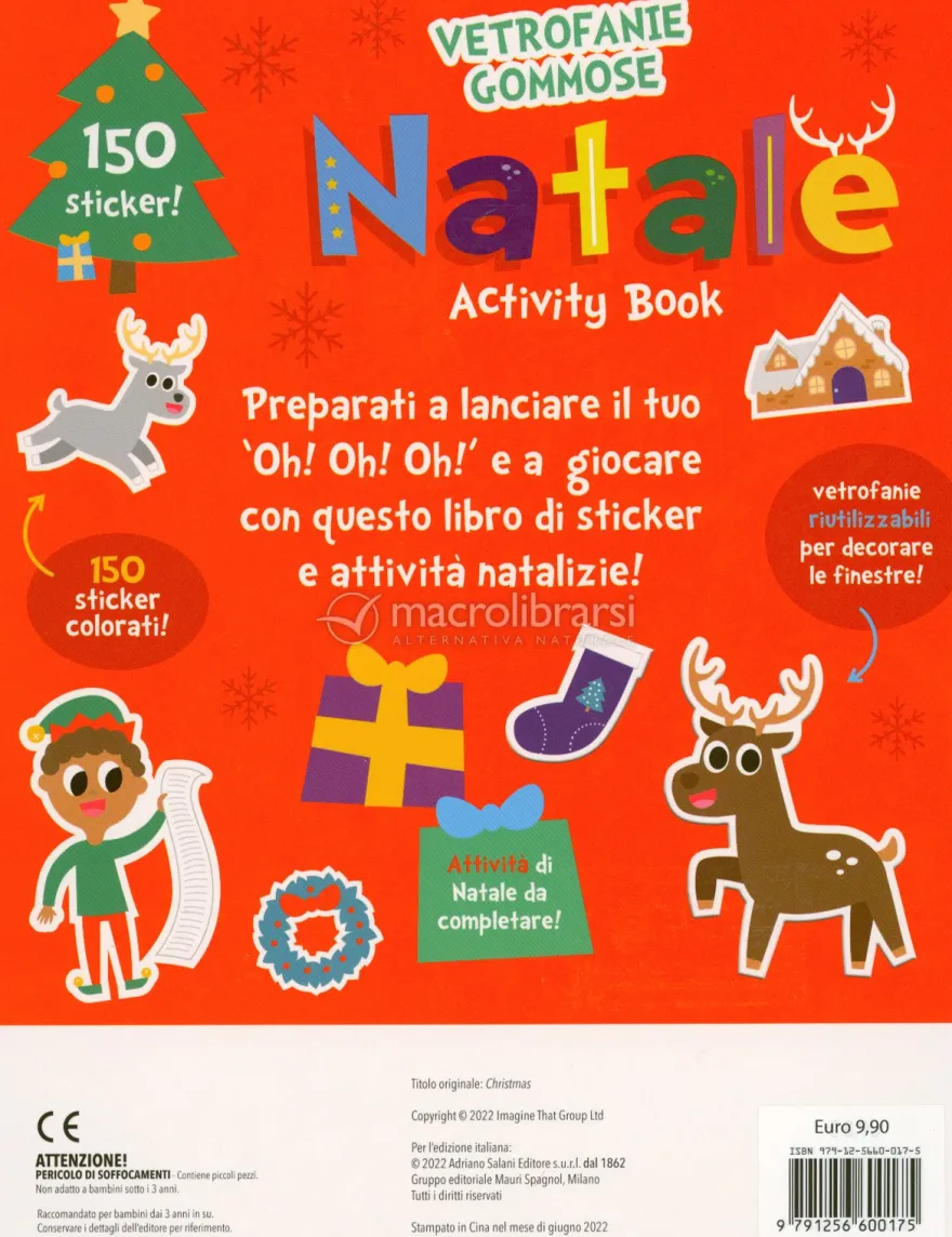 Vetrofanie Gommose - Natale Actvity Book