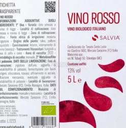 Vino Rosso Bio