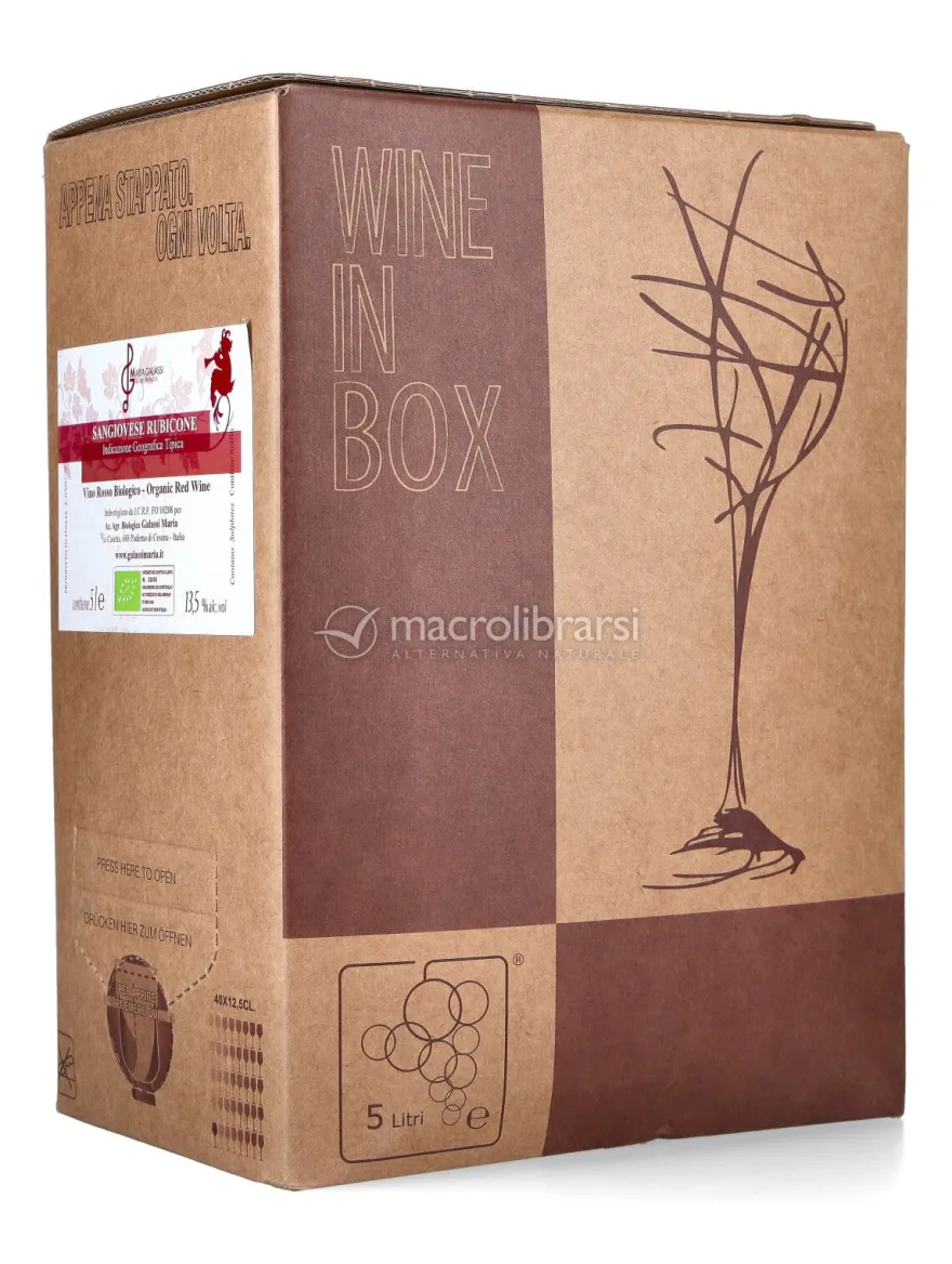 Vino Rosso Sangiovese Rubicone IGT Bio