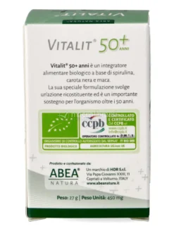 Vitalit 50+ Anni - Integratore di Spirulina, Carota Nera e Maca