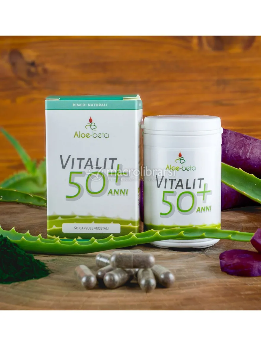 Vitalit 50+ Anni - Integratore di Spirulina, Carota Nera e Maca