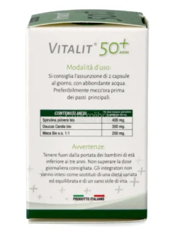 Vitalit 50+ Anni - Integratore di Spirulina, Carota Nera e Maca