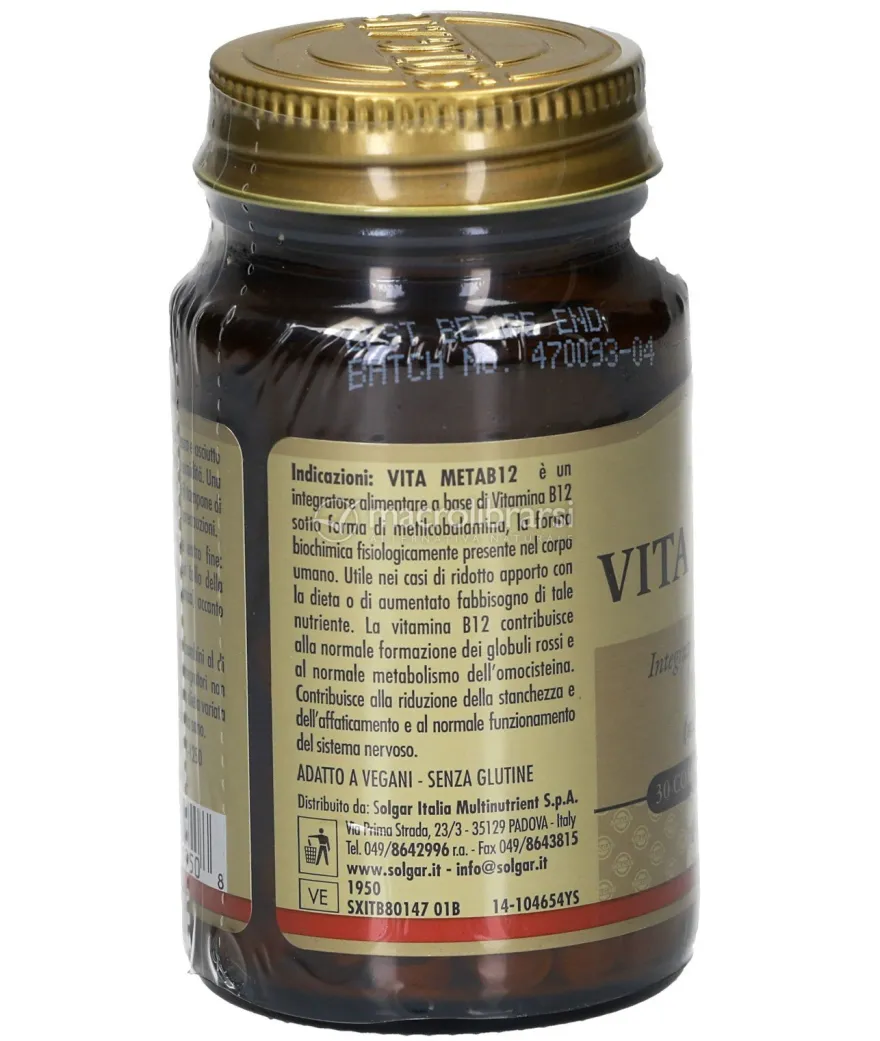 Vita MetaB12 - Integratore di Vitamina B12 (Metilcobalamina)