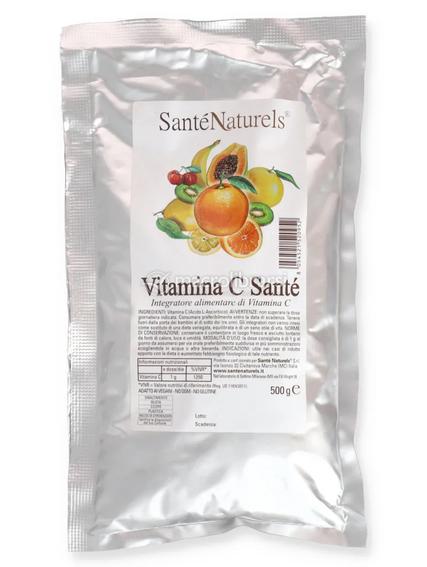 Vitamina C - Acido L-Ascorbico in Polvere - 500 g