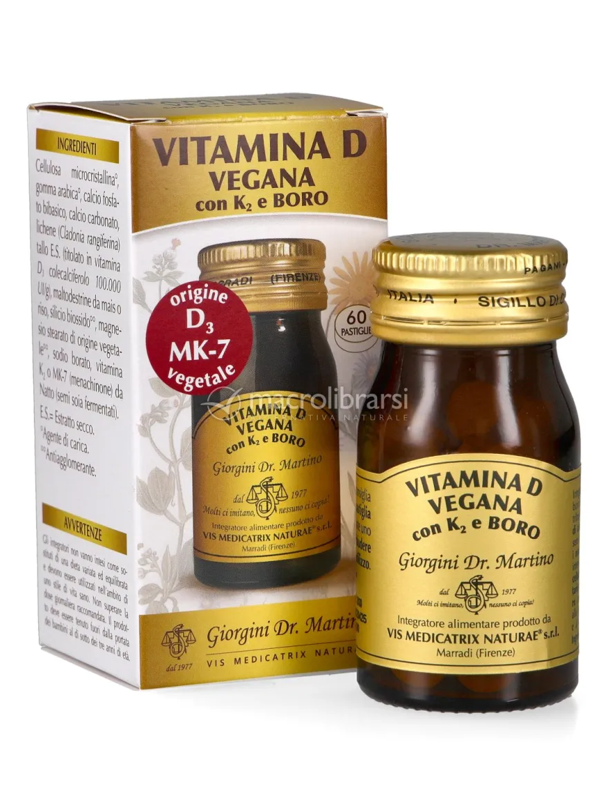 Vitamina D Vegana con K2 e Boro - Pastiglie