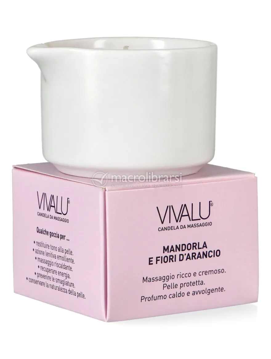 Vivalu Tribe Candela da Massaggio - Mandorle e Fiori d'Arancio