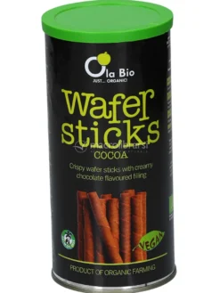 Wafer Sticks Vegan Croccanti Ripieni di Cacao Bio