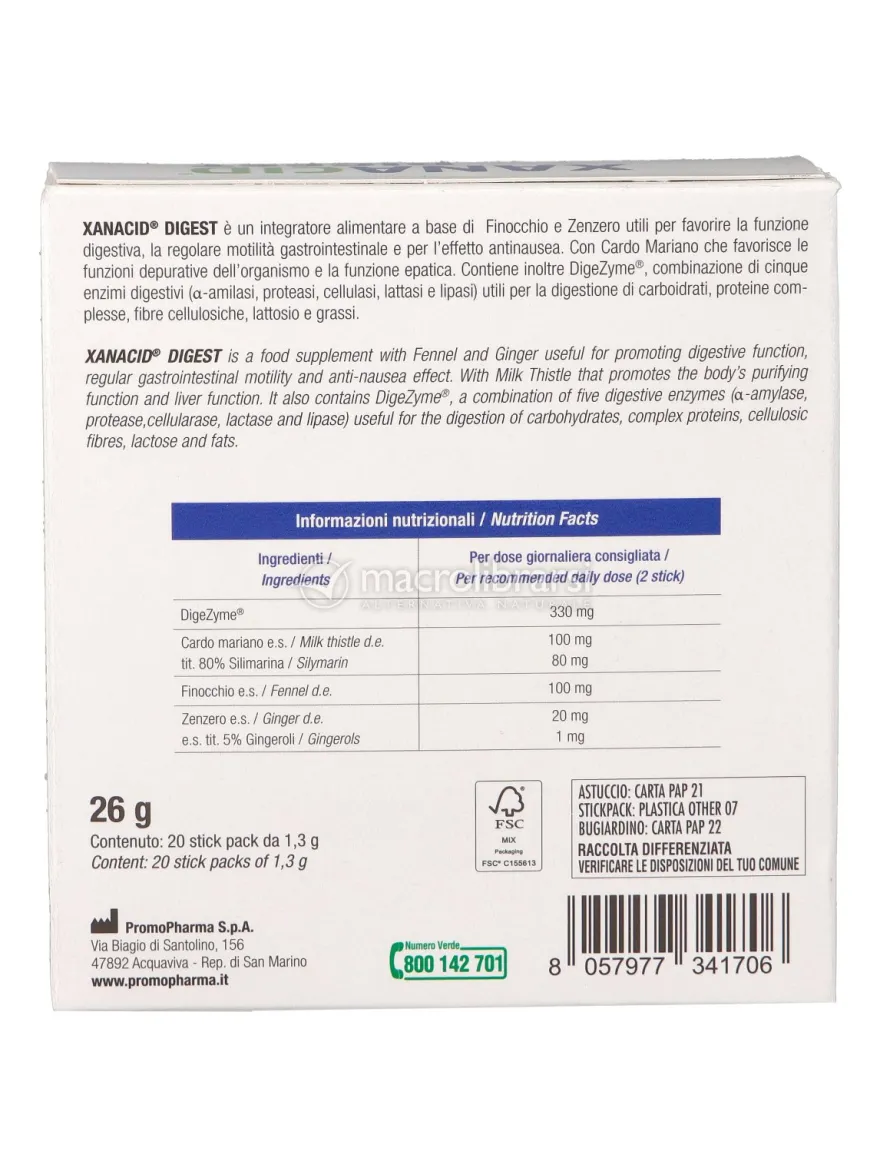 Xanacid® Digest - Stick Orosolubili
