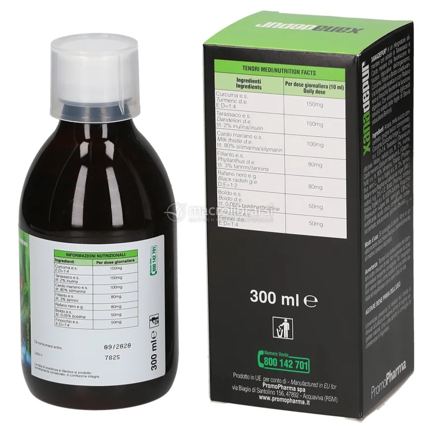 Xanadepur - Integratore con Estratti di Tarassaco e Cardo Mariano