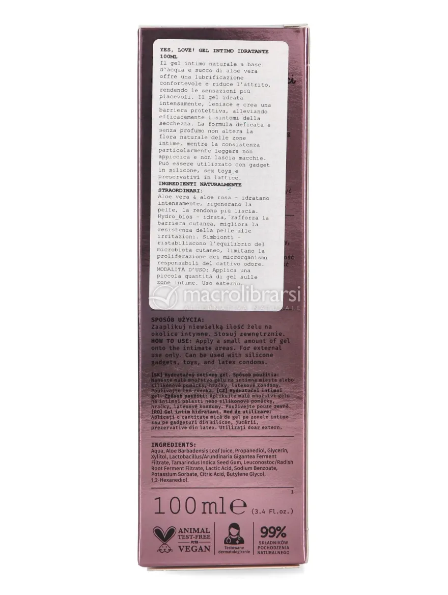 Yes Love! - Gel Intimo Idratante a Base Acquosa
