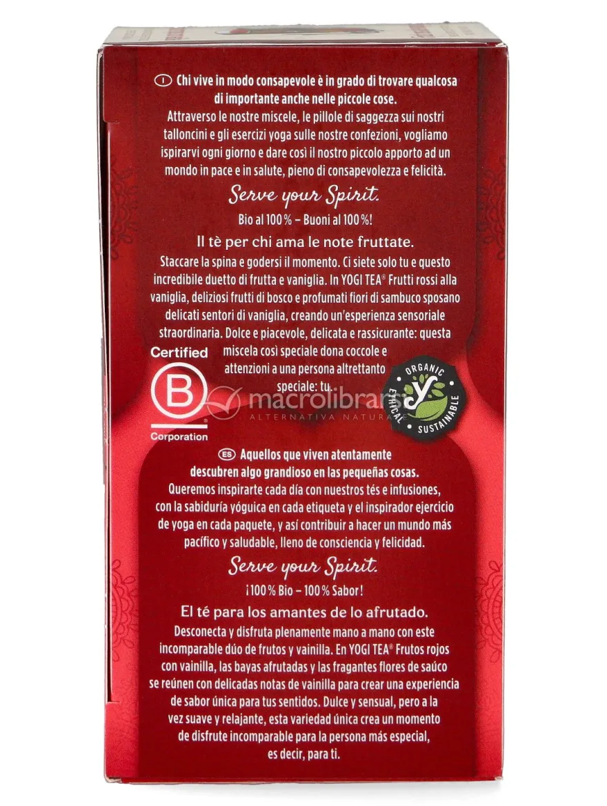 YOGI TEA® - Infuso Frutti Rossi alla Vaniglia Bio