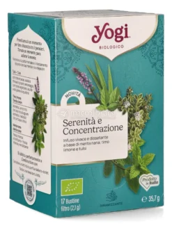 YOGI TEA® Serenità e Concentrazione - Infuso di Menta, Timo, Tulsi e Limone Bio