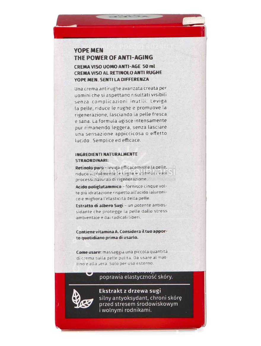 Yope Men - Power Face Crema Viso Anti Age Uomo