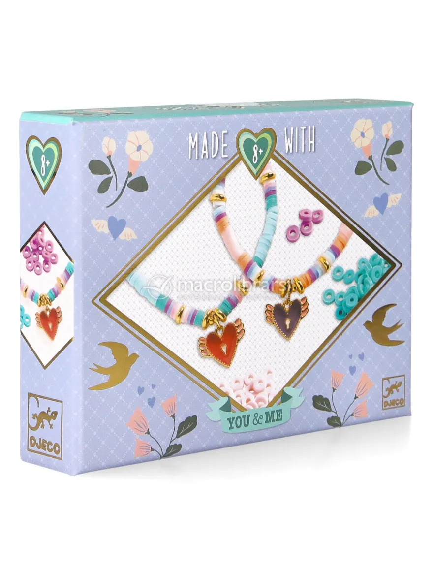 You & Me - Braccialetti Heishi Cuori