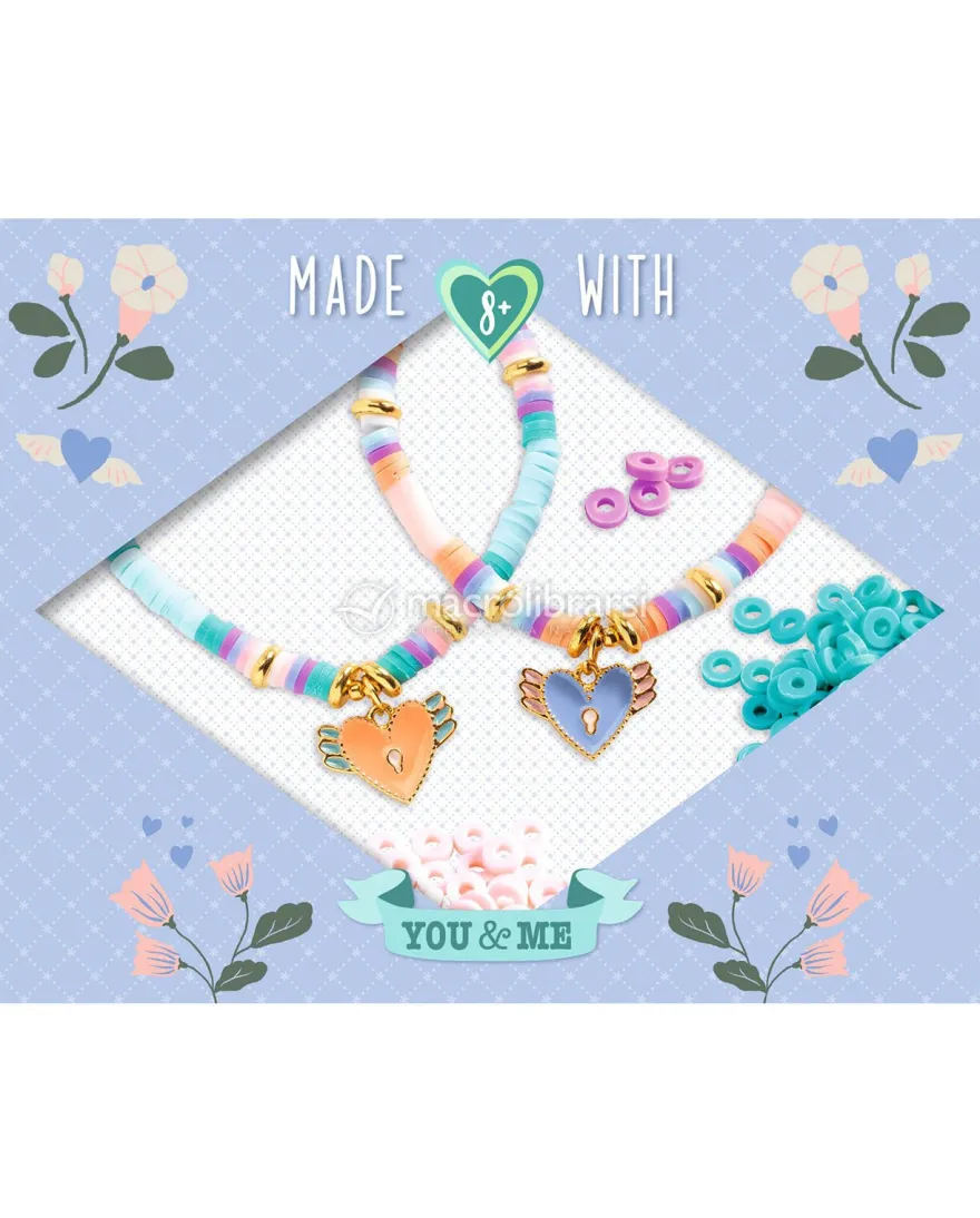 You & Me - Braccialetti Heishi Cuori