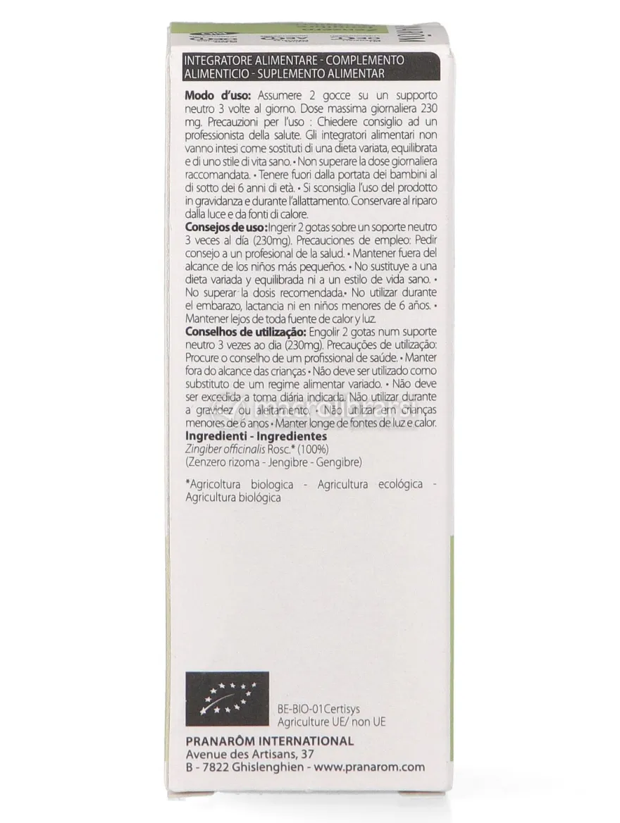 Zenzero - Olio Essenziale Bio