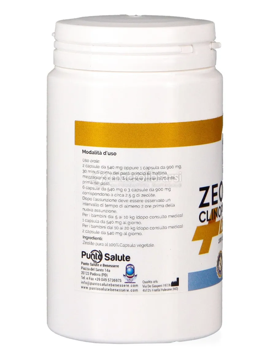 Zeolite Clinoptilolite Attivata - 100 Capsule da 900 mg