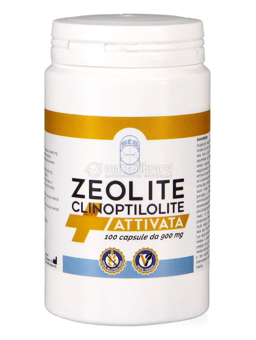 Zeolite Clinoptilolite Attivata - 100 Capsule da 900 mg
