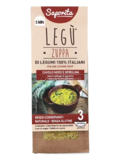 Zuppa di Legumi con Cavolo Nero e Spirulina