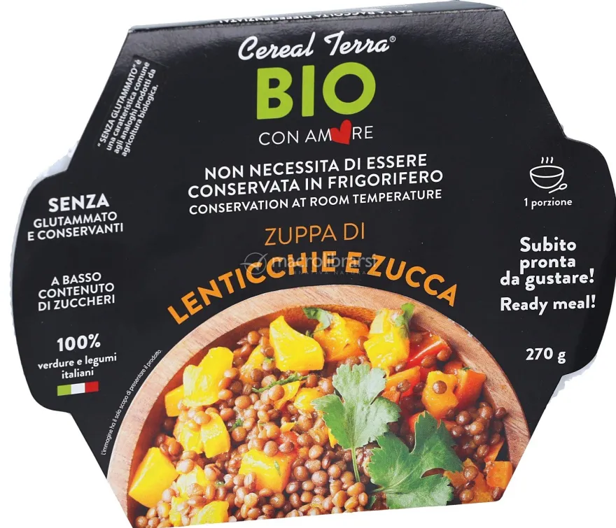 Zuppa di Lenticchie e Zucca Bio
